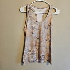 Athleta Shanti Gilded Gold Racerback Tank Medium